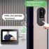 Bezdrôtové zvončekové kamery s video monitorom bez predplatného a WiFi 170° širokouhlý objektív nočné videnie
