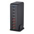 Stolová GaN nabíjačka 240W 8-portová USB Type C PD rýchle nabíjanie 3.0 pre viac zariadení