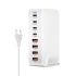 Stolová GaN nabíjačka 240W 8-portová USB Type C PD rýchle nabíjanie 3.0 pre viac zariadení