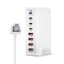 Stolová GaN nabíjačka 240W 8-portová USB Type C PD rýchle nabíjanie 3.0 pre viac zariadení