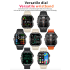 QX11 Smart Watch Men IP68 5ATM Outdoor Sports Fitness Tracker Health Monitor 1,96" BT Call Smartwatch