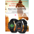 QX11 Smart Watch Men IP68 5ATM Outdoor Sports Fitness Tracker Health Monitor 1,96" BT Call Smartwatch
