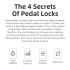 ROCKBROS SPD-SL ultralight pedále pre cestné bicykle z hliníkovej zliatiny pre cyklistickú efektivitu a stabilitu