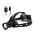 Svetlomet XHP70 8000LM USB nabíjateľný IPX5 vodotesný pre rybolov a kemping s 18650 batériou a režimami svetla
