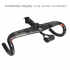 TOSEEK karbónové riadidlá 400mm 31.8mm na cestný bicykel integrované aerodynamické vnútorné vedenie káblov