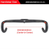 TOSEEK karbónové riadidlá 400mm 31.8mm na cestný bicykel integrované aerodynamické vnútorné vedenie káblov