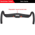 TOSEEK karbónové riadidlá 400mm 31.8mm na cestný bicykel integrované aerodynamické vnútorné vedenie káblov
