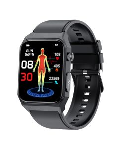 E530 inteligentné hodinky s glukózou v krvi EKG? srdcový tep, krvný tlak, vodotesné inteligentné hodinky IP68