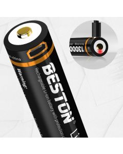 Dobíjacia lítiová batéria BESTON 18650 3,7 V 3 500 mAh Micro USB