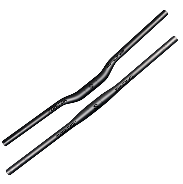 TOSEEK ZF-ONE MTB Carbonové riadidlá 31.8mm Ľahké Matná čierna 580mm 760mm Ergonomický dizajn Prémiová kvalita