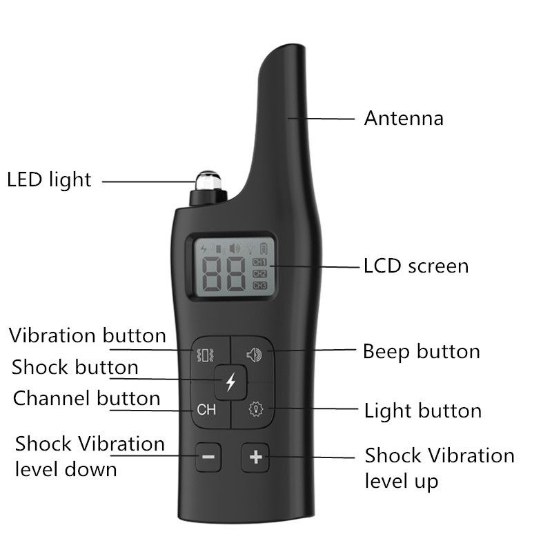 NOVÝ 800m elektrický výcvikový obojok pre psov s 3 režimami výcviku pre bezpečný výcvik domácich miláčikov, ideálny pre všetky veľkosti psov