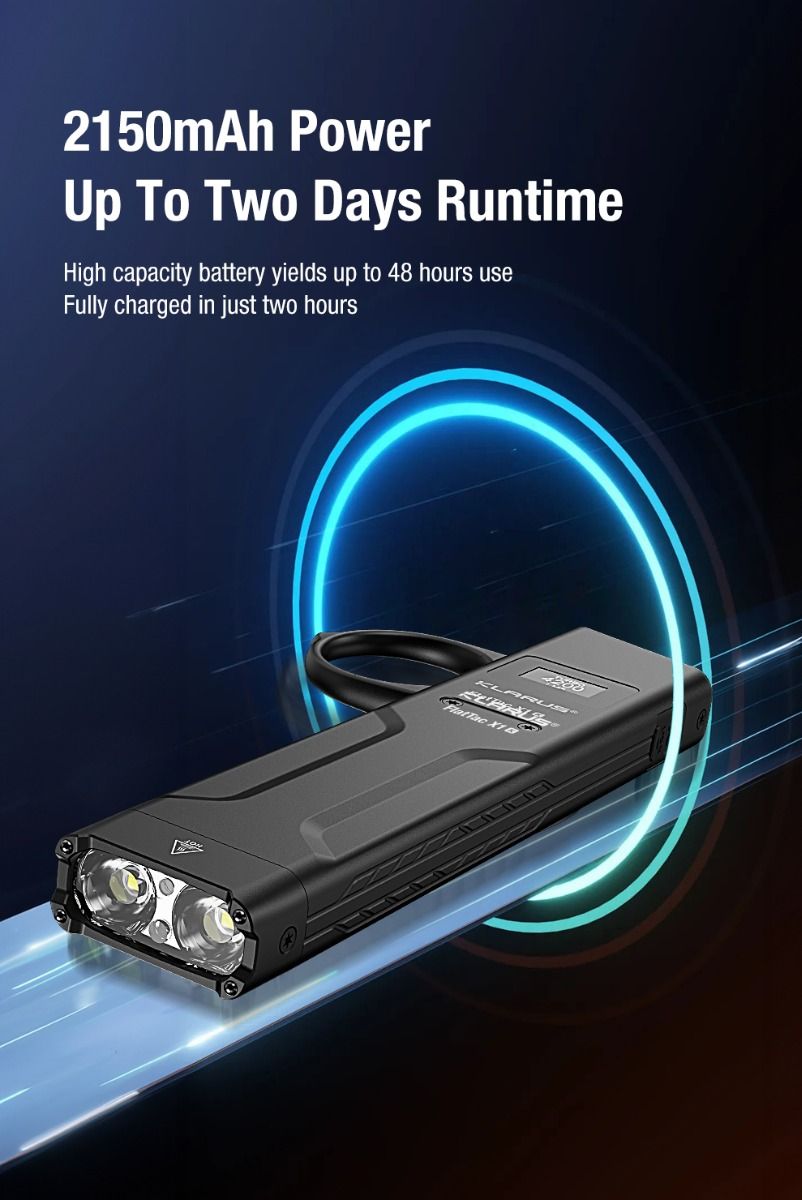 Klarus X1 Ultra-tenká EDC taktická baterka Luminus SST-70 LED 4200LM vonkajšie núdzové svietidlo