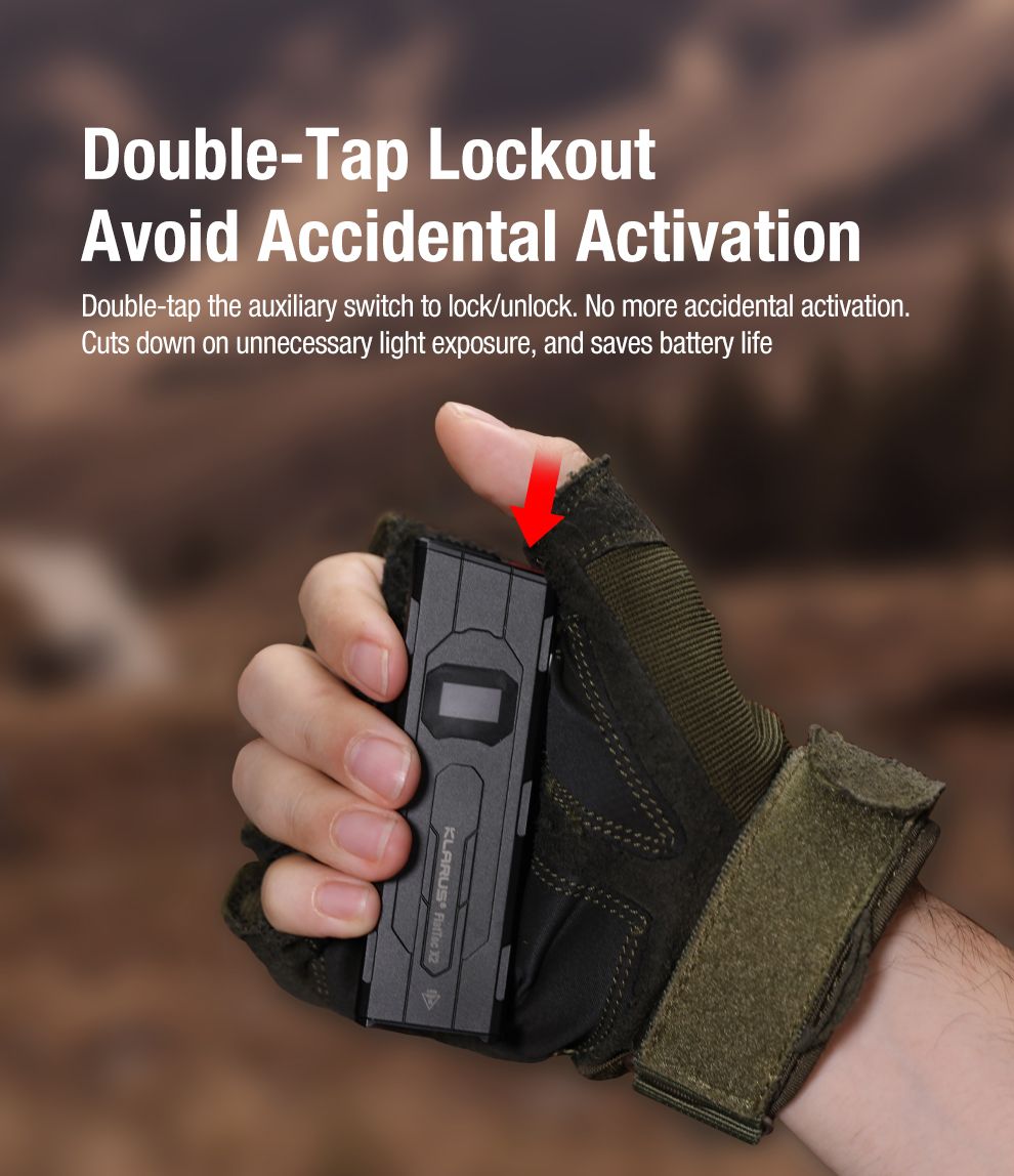 Klarus X2 3000 lúmenov Ultratenká taktická baterka USB-C LED vreckové svetlo. Odolná pre sebaobranu a outdoor výbavu.