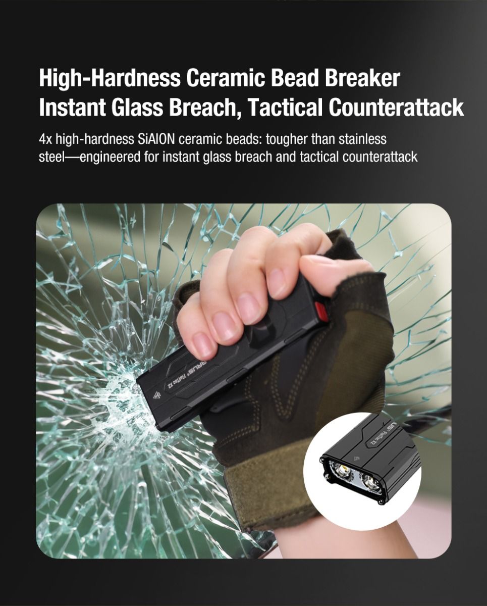 Klarus X2 3000 lúmenov Ultratenká taktická baterka USB-C LED vreckové svetlo. Odolná pre sebaobranu a outdoor výbavu.