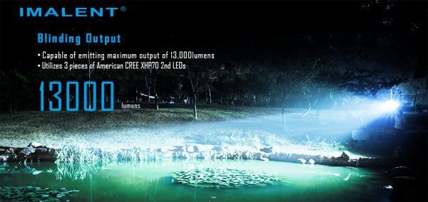 IMAlENT MS03 XHP70 baterka ultra-jasné svietidlo 13000 lúmenov 324 metrov dosah outdoorové svietidlo