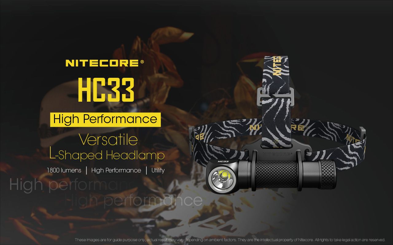 Nitecore HC33 XHP35 1800 lúmenov LED čelovka s voľnými rukami na osvetlenie pri outdoorovej turistike a nočnej práci