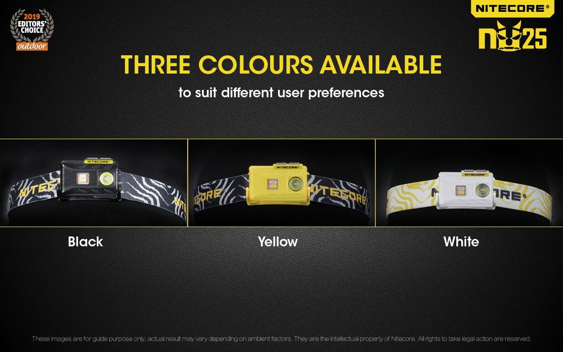 Nitecore NU25 XP-G2 S3 LED nabíjateľná čelovka 360 lúmenov ľahký dobrodružný doplnok na vonkajšie osvetlenie