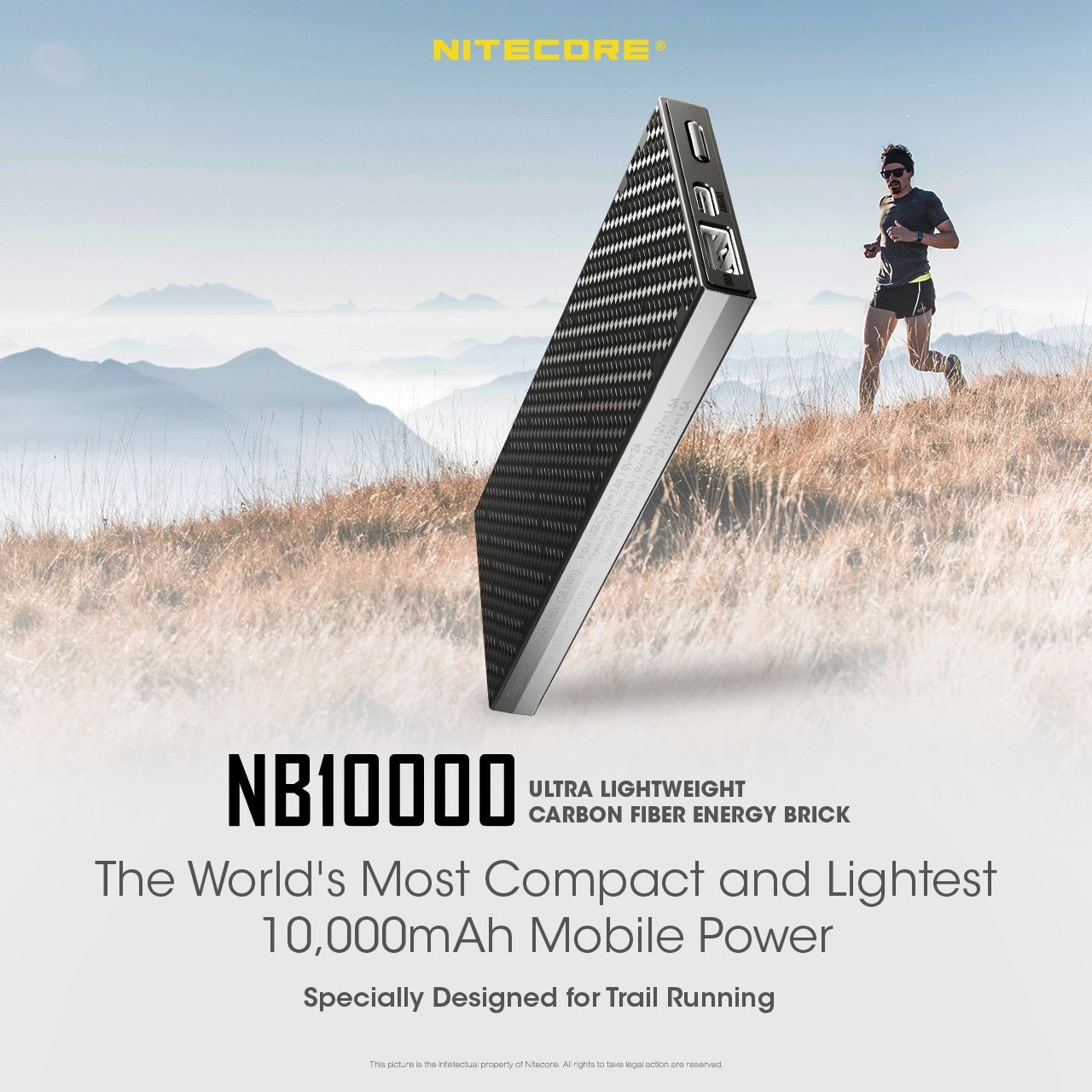 NITECORE NB10000 QC Dual Port USB-C 10000mAh Power Bank Ľahký Rýchle Nabíjanie