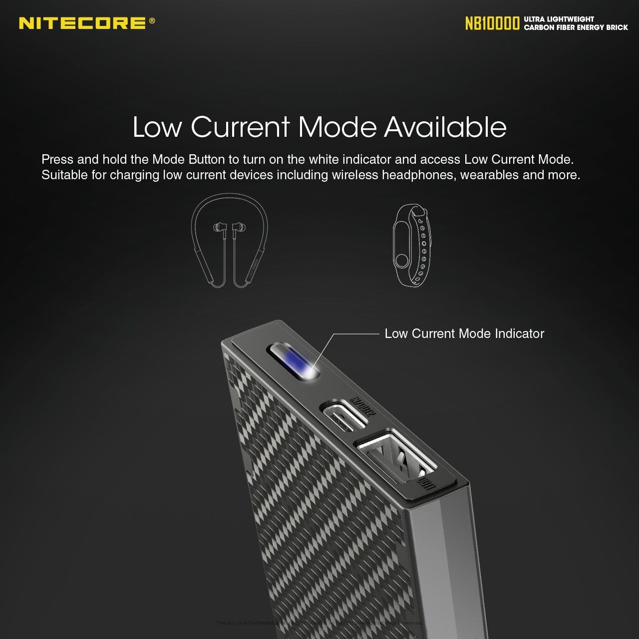 NITECORE NB10000 QC Dual Port USB-C 10000mAh Power Bank Ľahký Rýchle Nabíjanie