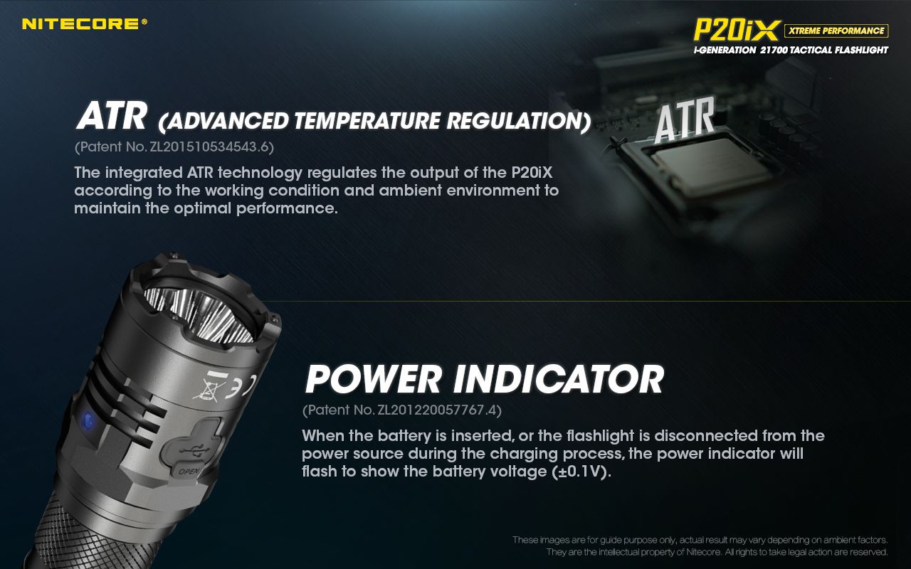 Objavte Nitecore P20iX s 4000 lúmenmi 4 x XP-L2 V6 LED odolná USB-C nabíjateľná taktická outdoorová baterka