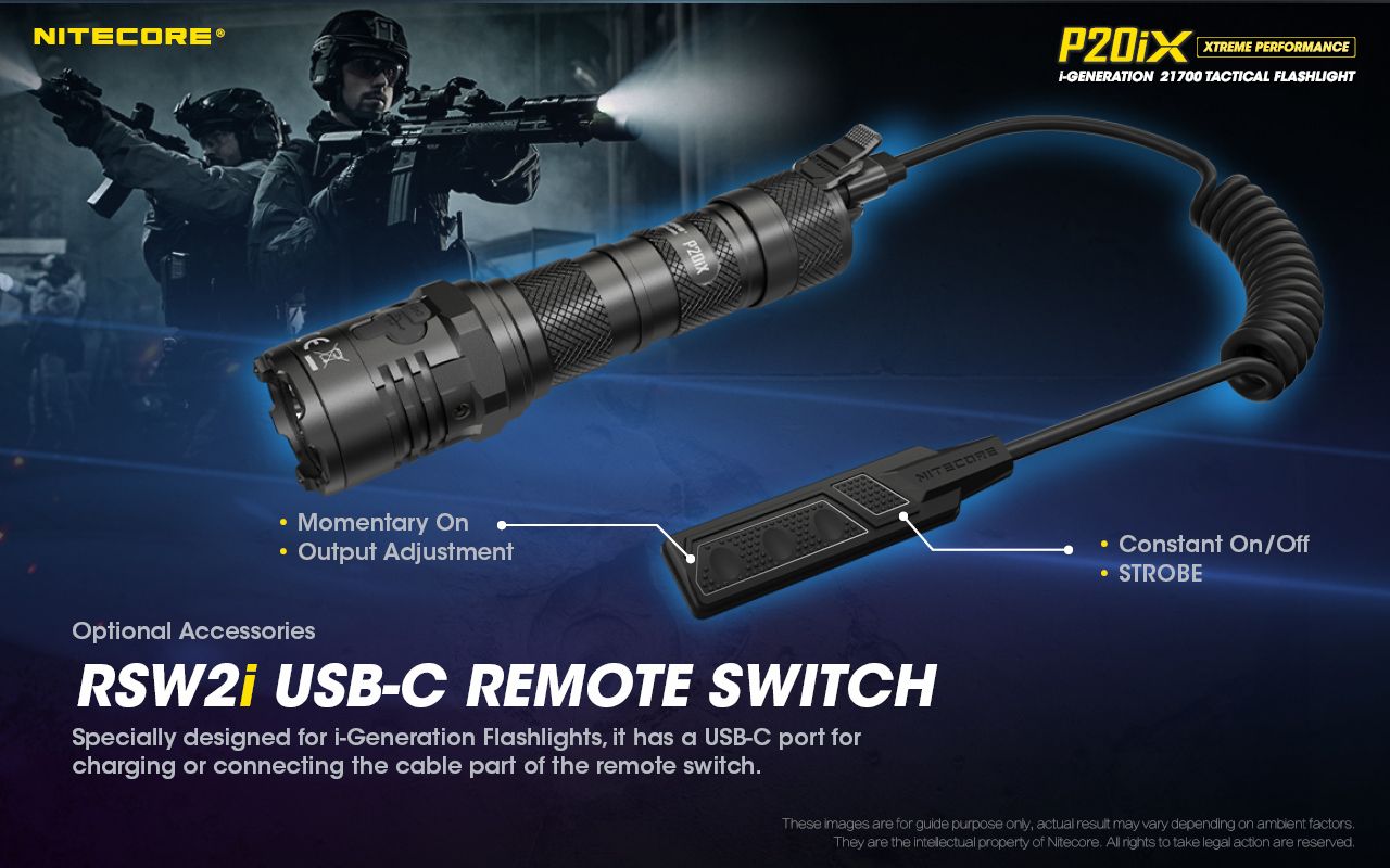 Objavte Nitecore P20iX s 4000 lúmenmi 4 x XP-L2 V6 LED odolná USB-C nabíjateľná taktická outdoorová baterka