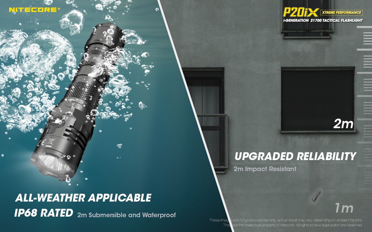 Objavte Nitecore P20iX s 4000 lúmenmi 4 x XP-L2 V6 LED odolná USB-C nabíjateľná taktická outdoorová baterka