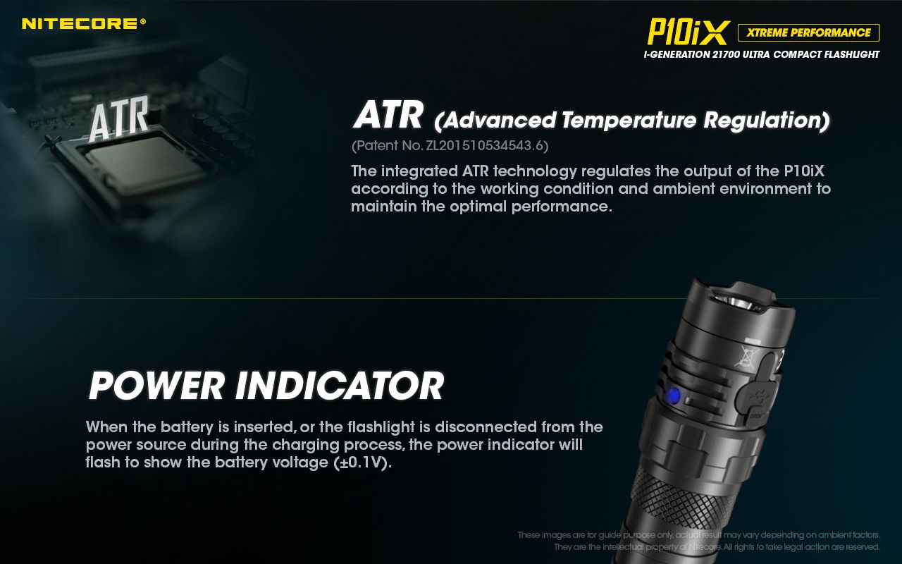 Nitecore P10iX ultra-jasná LED baterka 4000 lúmenov s dosahom 158m spoľahlivá taktická baterka