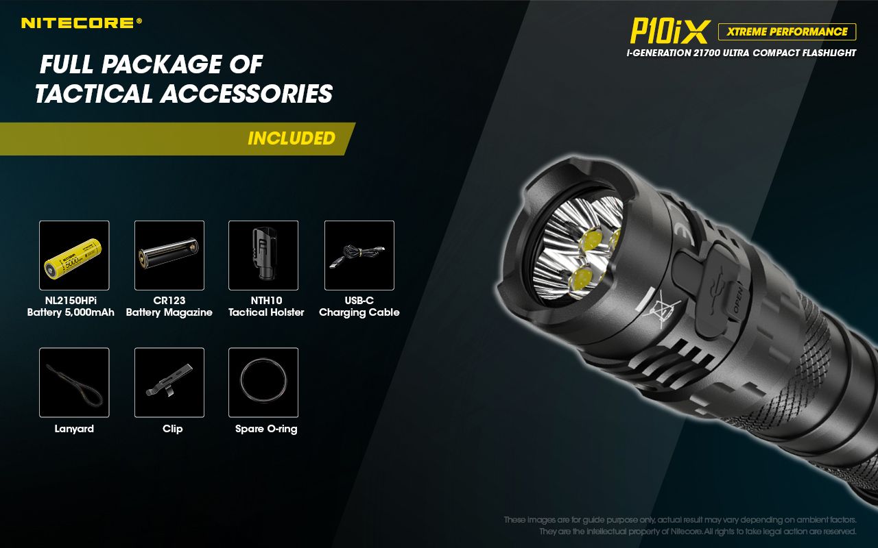 Nitecore P10iX ultra-jasná LED baterka 4000 lúmenov s dosahom 158m spoľahlivá taktická baterka