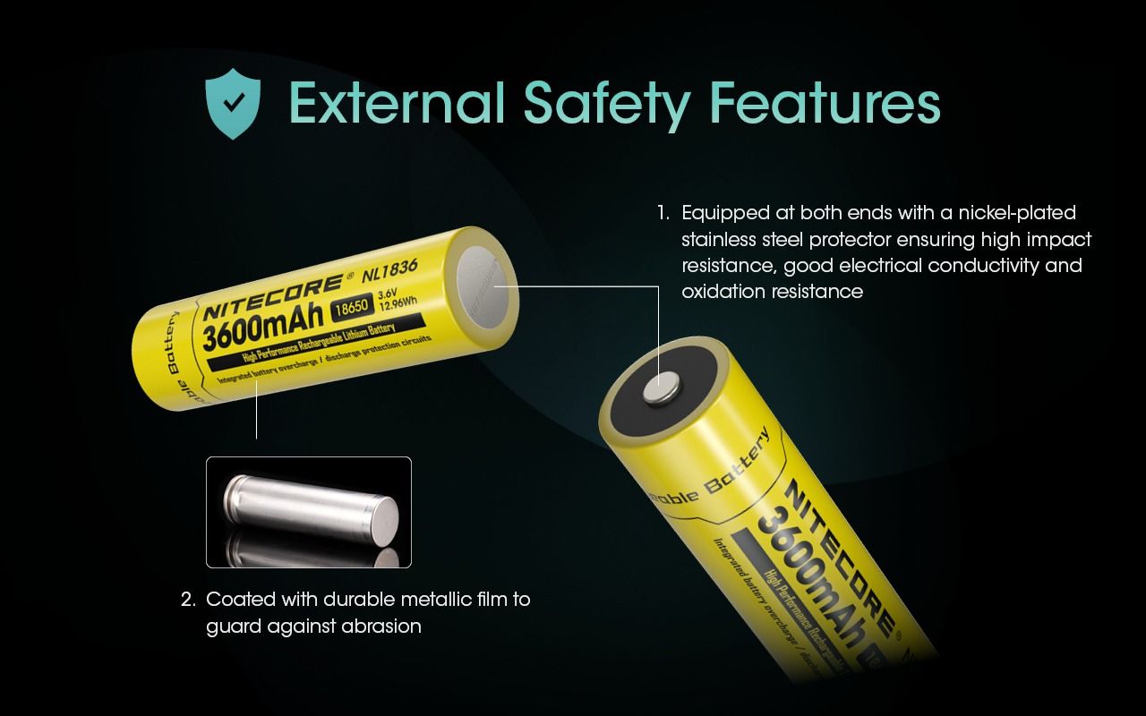 Nitecore 18650 NL1836 3600mAh Li-ion nabíjateľná batéria