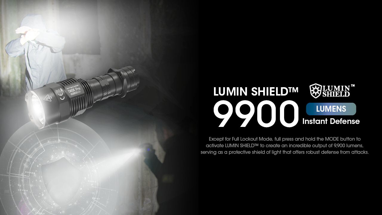 Nitecore TM9K PRO 9900 Lumen odolná nabíjateľná baterka s USB-C a 510m lúčom pre outdoorové dobrodružstvá