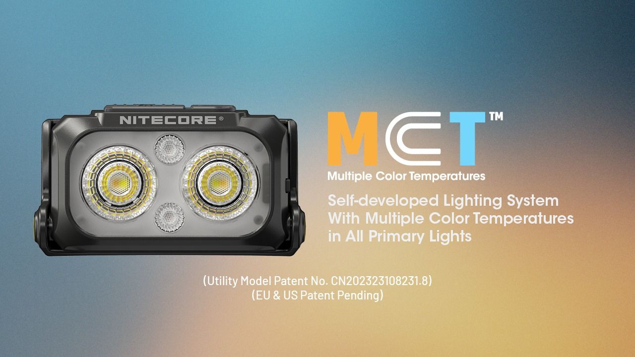 NITECORE NU25 MCT LED čelovka 400 lúmenov, USB-C nabíjateľná, ľahká turistická výbava pre outdoorových nadšencov