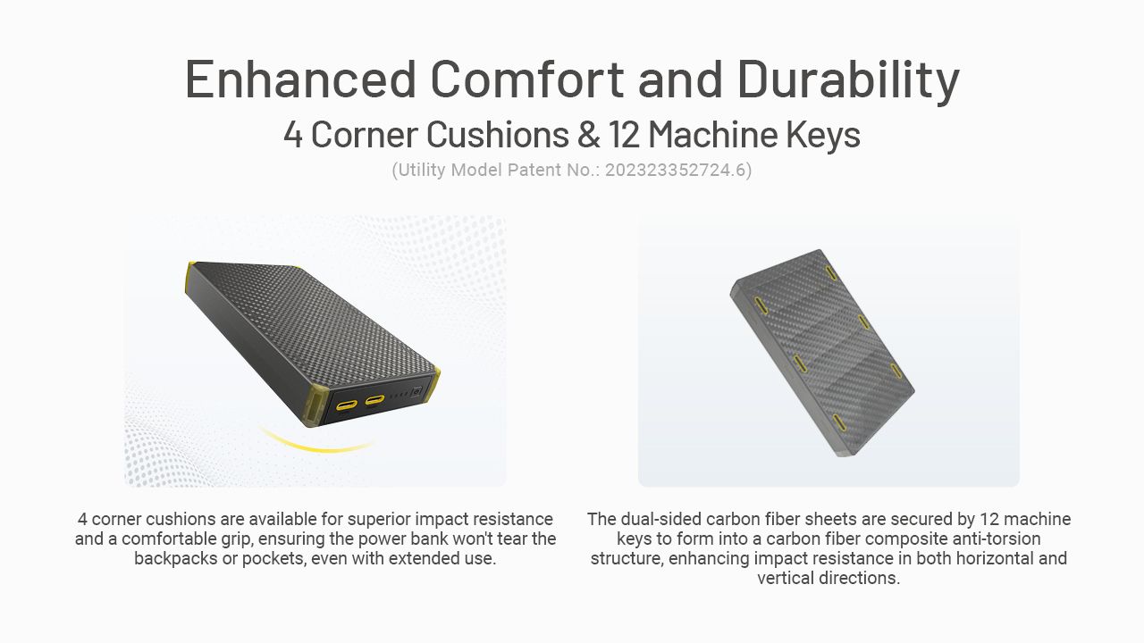 Nitecore NB20000 Gen3 Power Bank 20000mAh prenosná nabíjačka kompaktný dizajn duálny USB-C rýchle nabíjanie