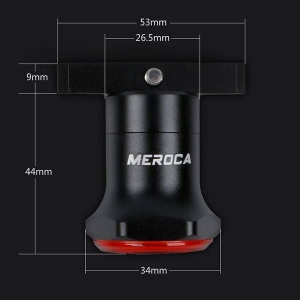 MEROCA MX2 Inteligentné senzorové brzdové zadné svetlo s USB nabíjaním, vysoko výkonné LED pre bezpečnosť na horskom a cestnom bicykli