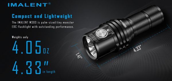 IMAlENT MS03 XHP70 baterka ultra-jasné svietidlo 13000 lúmenov 324 metrov dosah outdoorové svietidlo