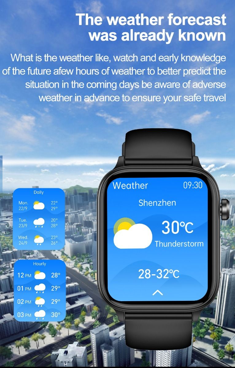 Inteligentné hodinky ET570: glukóza v krvi, EKG, srdcová frekvencia. AI diagnostika, Hband, monitor zdravia.