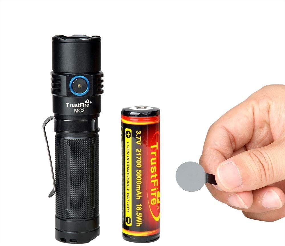TrustFire MC3 XHP50 LED baterka 2500 lúmenov USB magnetické nabíjanie IP68 vodotesná kompaktné a výkonné svetlo