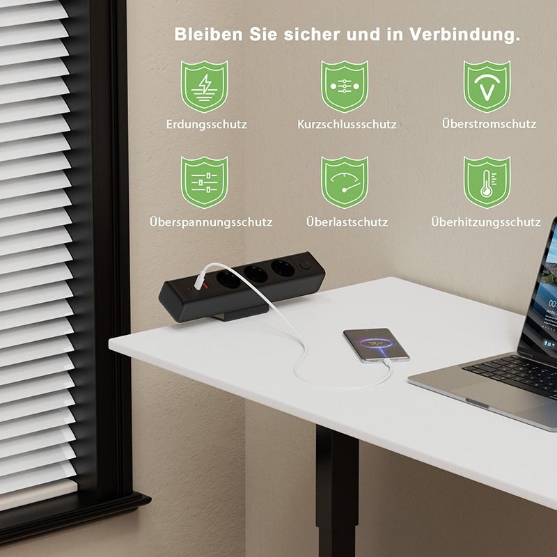 Napájacia lišta so svorkou na stôl, rýchlonabíjacia stanica 18/65W USB rýchle nabíjanie európska štandardná zásuvka, spínač ochrany proti preťaženiu, stolová zásuvka, EU napájanie pre kancelársky nábytok