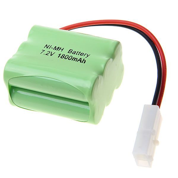 Eko-priateľský 7.2V AA 1800mAh Ni-MH nabíjateľný batériový set pre diaľkovo ovládané vozidlá a modelové lietadlá