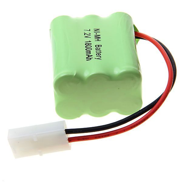 Eko-priateľský 7.2V AA 1800mAh Ni-MH nabíjateľný batériový set pre diaľkovo ovládané vozidlá a modelové lietadlá