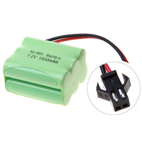 Ekologický 7,2 V AA 1800 mAh Ni-MH nabíjateľný batériový blok s vysokou kapacitou pre hračkárske autá a modelárske lietadlá