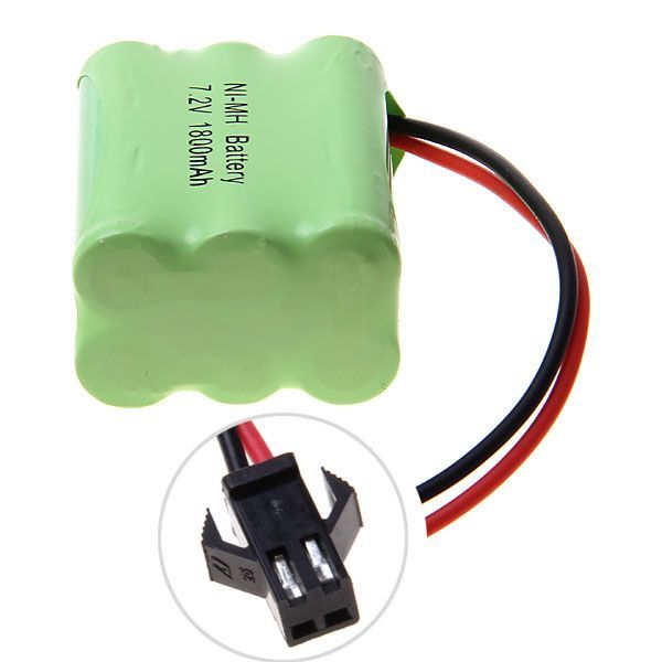 Ekologický 7,2 V AA 1800 mAh Ni-MH nabíjateľný batériový blok s vysokou kapacitou pre hračkárske autá a modelárske lietadlá