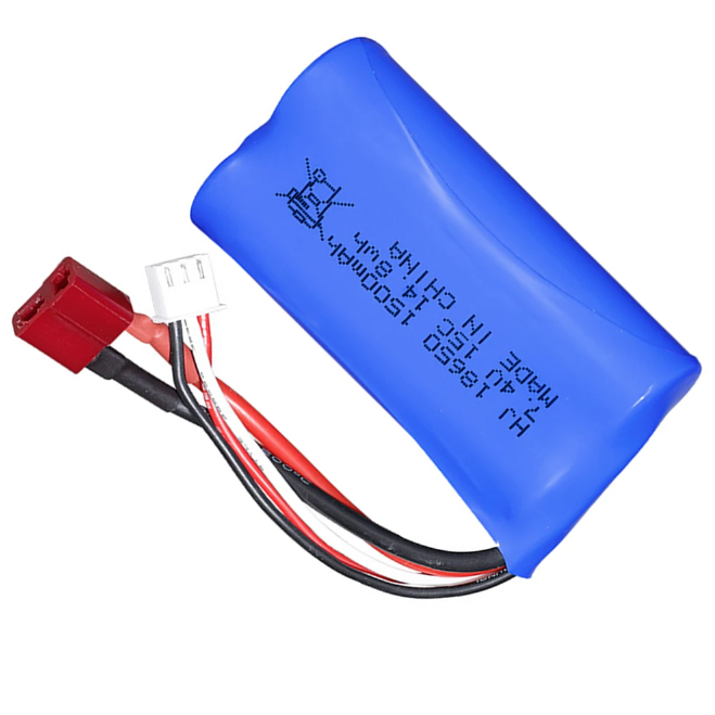 7.4V 1500mAh 15C 18650 Li-ion batéria pre RC preteky, drony a robotiku, vysokovýkonný kompaktný zdroj energie
