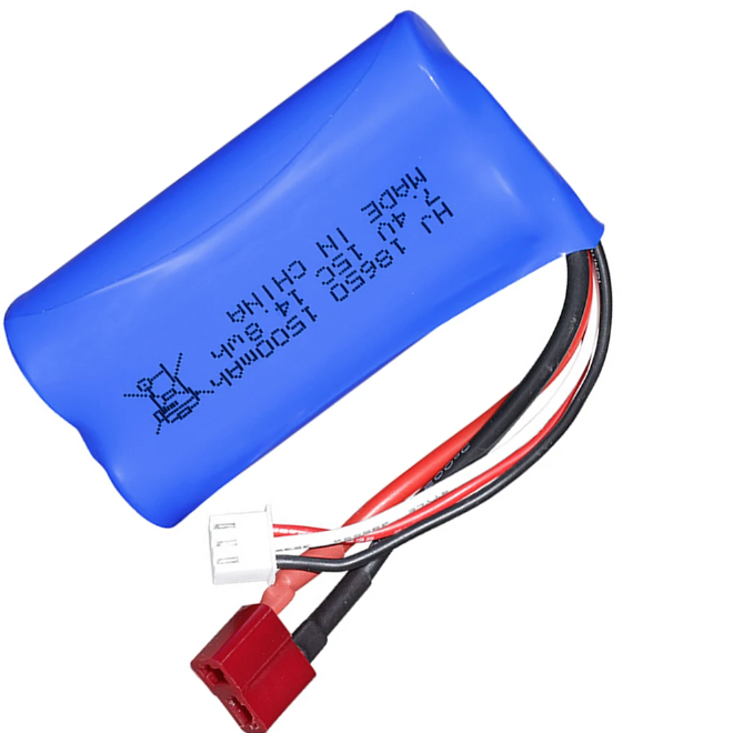 7.4V 1500mAh 15C 18650 Li-ion batéria pre RC preteky, drony a robotiku, vysokovýkonný kompaktný zdroj energie