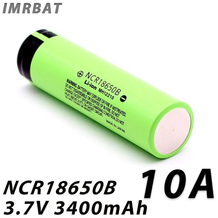 NCR18650B 3400mAh 18650 Li-Ion nabíjateľná batéria