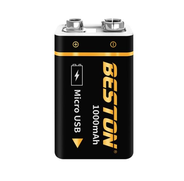 Beston 9V 1000mAh Micro USB nabíjateľná batéria ekologická energia pre RC helikoptéru, mikrofón a hračky