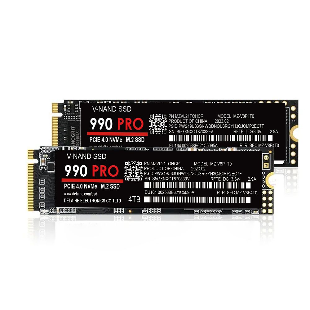 SSD vysoká rýchlosť 990 PRO PCIe 4.0 NVMe 4.0 M.2 2280 1TB 2TB 4TB SSD Interný pevný disk v pevnej fáze pre notebook PC PS4
