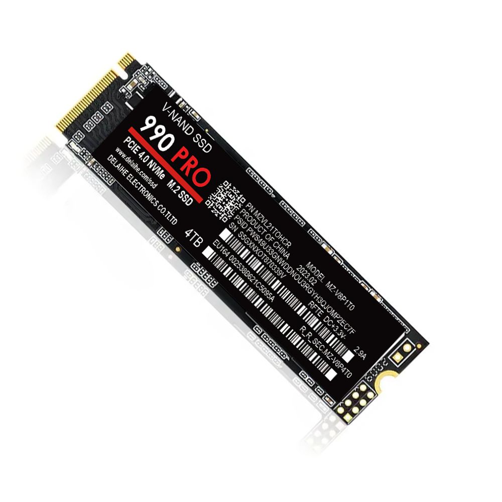 SSD vysoká rýchlosť 990 PRO PCIe 4.0 NVMe 4.0 M.2 2280 1TB 2TB 4TB SSD Interný pevný disk v pevnej fáze pre notebook PC PS4