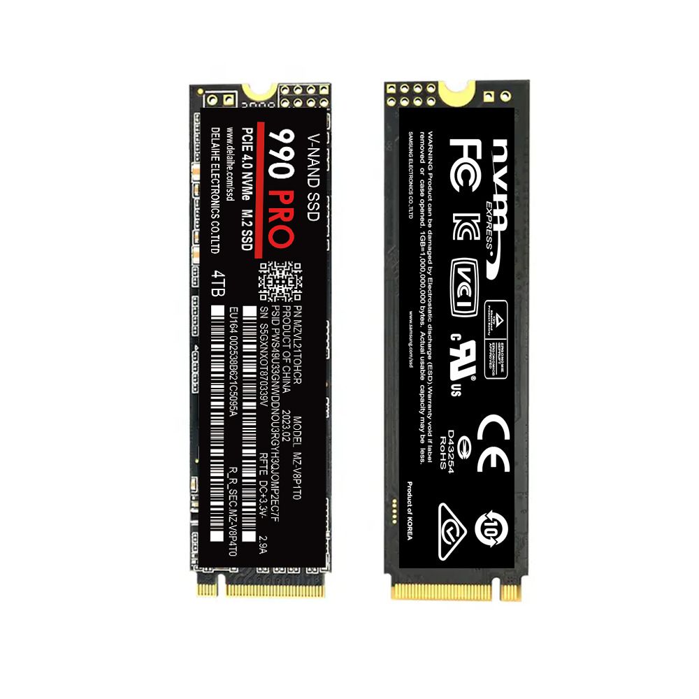 SSD vysoká rýchlosť 990 PRO PCIe 4.0 NVMe 4.0 M.2 2280 1TB 2TB 4TB SSD Interný pevný disk v pevnej fáze pre notebook PC PS4