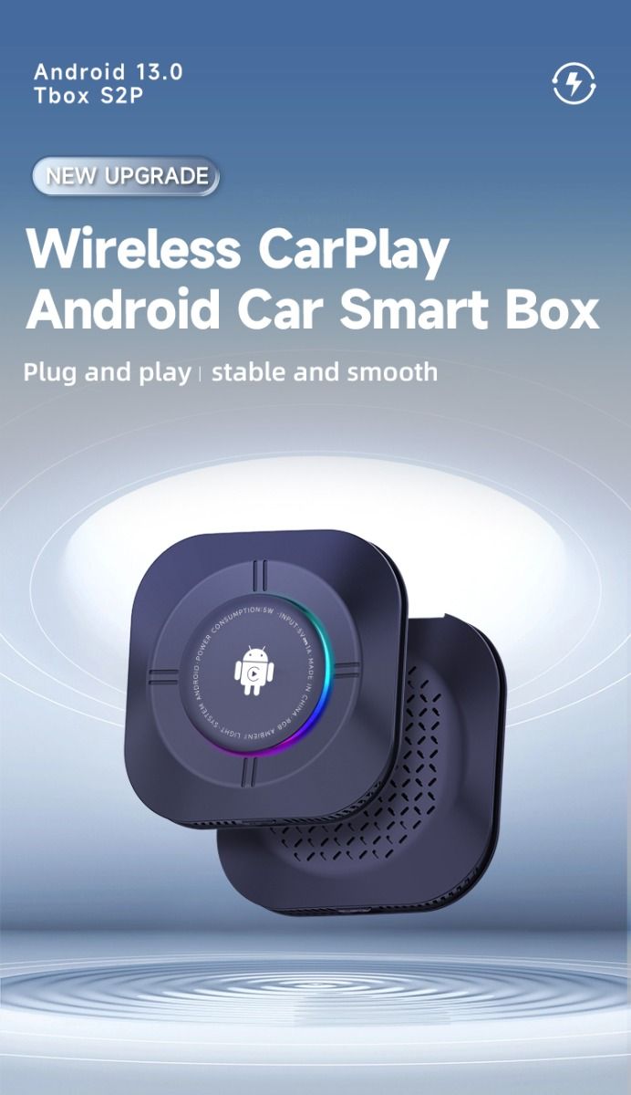Carlinkit Android 13 TV Box bezdrôtové CarPlay bezproblémová konektivita 8-jadrový adaptér pre palubnú zábavu