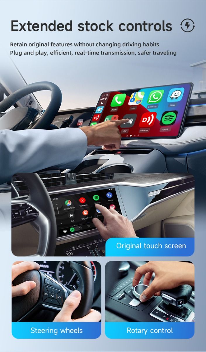 Carlinkit Android 13 TV Box bezdrôtové CarPlay bezproblémová konektivita 8-jadrový adaptér pre palubnú zábavu